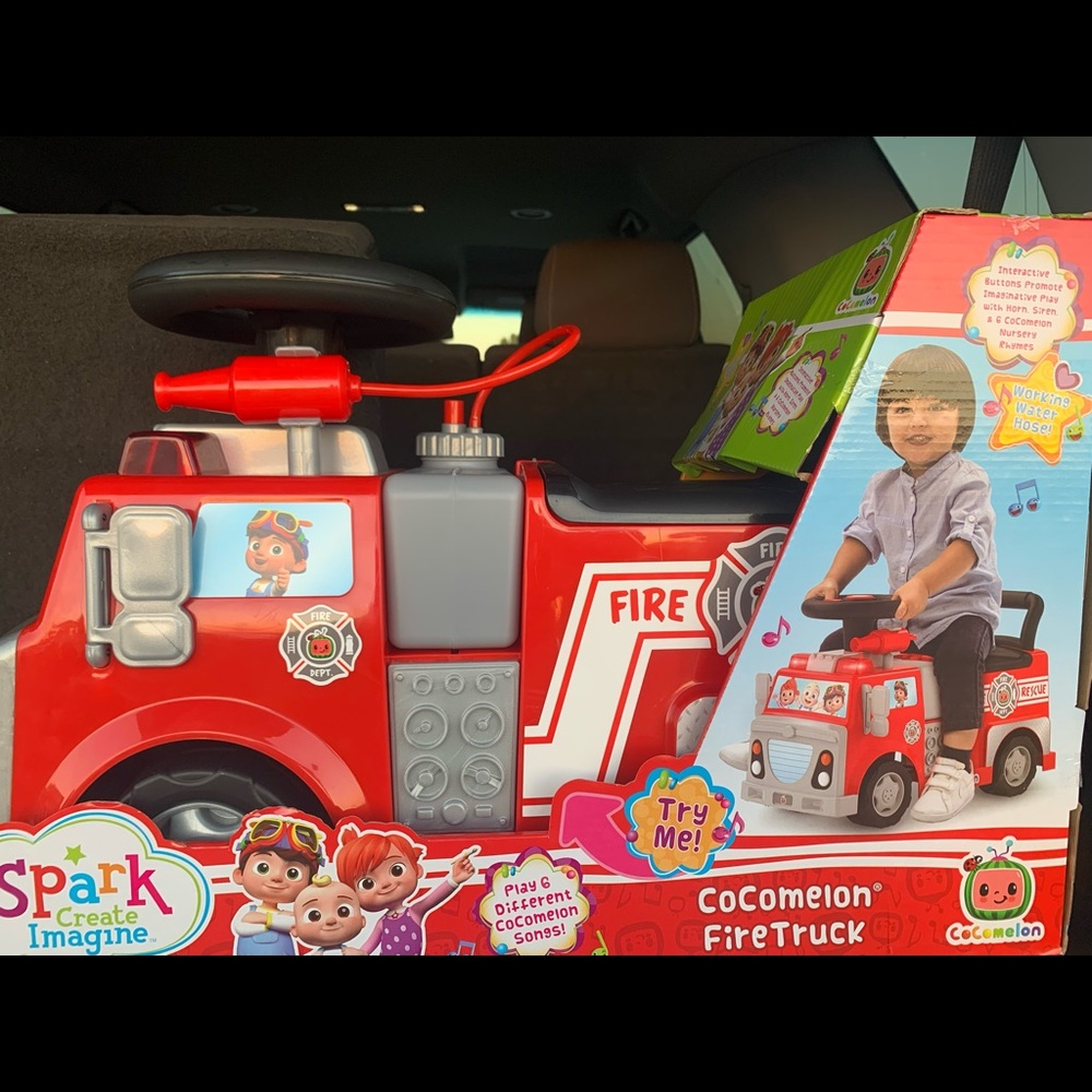 Cocomelon fire truck ride on